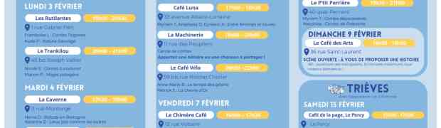 Contes aux cafés Grenoble - Voiron - Matheysine : 02/02 - 22/02/2025